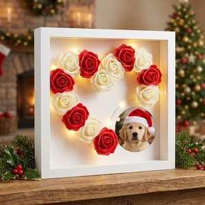 Boîte à fleurs éternelles en PE faite à la main, décoration murale personnalisée, cadeau floral pour animaux de compagnie, souvenir photo pour toutes les occasions - Product Image 4