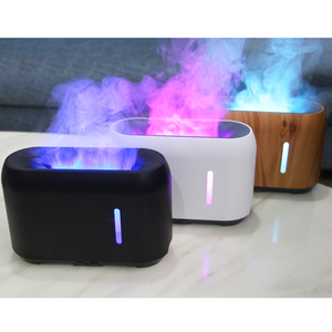 Diffuseur d'arôme de volcan de 240ml, diffuseur de parfum de flamme de maison de lumière de sommeil de LED - Product Image 1