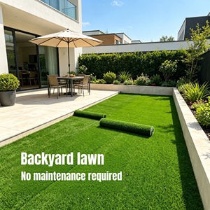 <span class=keywords><strong>Gazon</strong></span> <span class=keywords><strong>synthétique</strong></span> <span class=keywords><strong>en</strong></span> rouleau pour <span class=keywords><strong>terrasse</strong></span> ou jardin, hauteur de poils 10 mm, tapis vert, pelouse artificielle pour jardins, balcons, bâtiments - Product Image 6