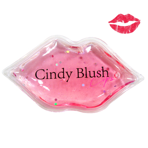 Paquete de Gel en forma de labios, Logo personalizado, belleza, frío, frío, para relleno de labios, después del cuidado
