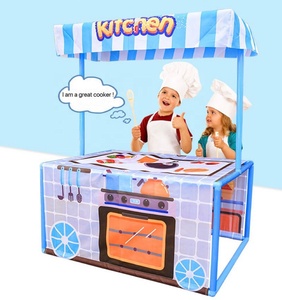 Tente de tipi <span class=keywords><strong>Pop</strong></span> Up pour enfants, ensemble cuisine pour enfants, jouets de simulation, intérieur, fête et événement, tente pliante en tissu pour garçons et filles - Product Image 1