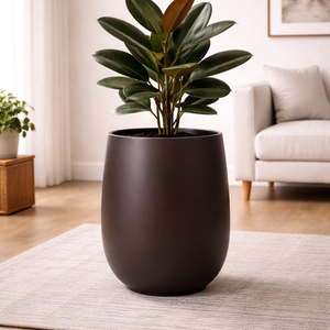 Juego de 3 Macetas Grandes de Fibra de Vidrio Ecológicas para Plantas, Macetas Altas para Interiores, Juego de Macetas para Jardín, Precio Bajo - Product Image 6