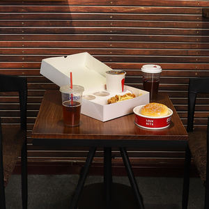 Plateau en carton ondulé gaufré biodégradable jetable pour frites et poulet frit, idéal pour la restauration rapide - Product Image 4