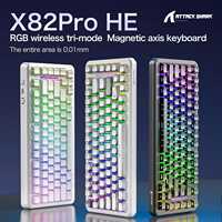 Clavier de jeu ATTACK SHARK X82PRO HE avec interrupteurs magnétiques, clavier de jeu ATTACKSHARK X82 PRO pour ordinateur portable