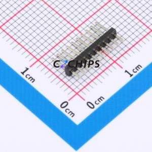A127UP-ZD10P Pin Header Through hole Component (THT),P=1.27mm Connector 1x10P 1.27mm Pin Header Single Row - Product Image 1