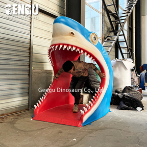 <span class=keywords><strong>Requin</strong></span> artificiel grandeur nature en fibre de verre modèle 3D tête de <span class=keywords><strong>requin</strong></span> en fibre de verre - Product Image 6