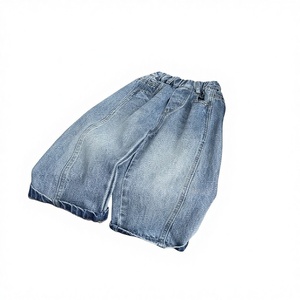 <span class=keywords><strong>Jean</strong></span> en denim bleu coupe droite pour enfants, style américain, en coton super-suédé, bonne texture, pour garçons et filles, coupe ample - Product Image 1