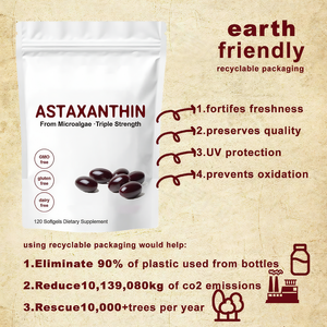OEM แอสตาแซนธิน 120 แคปซูลนิ่ม สำหรับ 4 เดือน อาหารเสริมต้านอนุมูลอิสระ <span class=keywords><strong>ช่วย</strong></span>บำรุงสายตา ภูมิคุ้มกัน ข้อต่อ สุขภาพผิว การไหลเวียนภายใน - Product Image 6