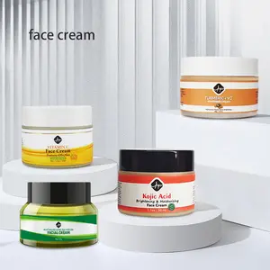 YF OEM Carotone Extract VC Kojic Acid Moisturizer Face Cream for Black Women Whitening Cream Full Set For Dark Skin