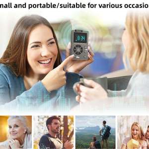 <b>Digital</b> LCD <b>Clock</b> AM FM Pocket Radio Stereo MP3 Player Telescopic Antenna Auto Scan Headphone Portable Broadcast Receiver - Product Image 3