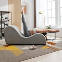Sillón Reclinable Moderno de Madera para Balcón, Dormitorio, Apartamento Pequeño, Sala de Estar, Sofá Individual Creativo, Silla de Yoga