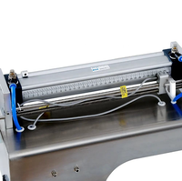 Machine de remplissage semi-automatique horizontale pneumatique à tête unique pour pâtes, avec piston en acier inoxydable, pour miel, crème, sauce, shampoing