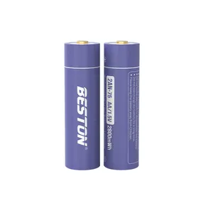 Beston dupla a bateria recarregável, bateria de campainha de lítio 1.5v 1850mah