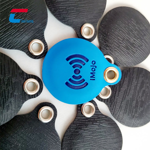 Thời tiết <span class=keywords><strong>Mifare</strong></span> desfire chip da Keychain 13.56MHz NFC mã hóa đánh số RFID Key fobs với debased Logo - Product Image 2