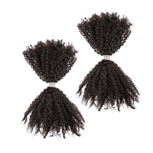 Anhui Orient Precio al por mayor 100% Brasileño Humano <span class=keywords><strong>Afro</strong></span> <span class=keywords><strong>Kinky</strong></span> 4C Cabello a granel Cabello trenzado esponjoso para extensiones de cabello con rastas - Product Image 2