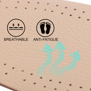 Support de voûte plantaire en croûte de peau de cochon et Latex doux pour enfants, avant-pied en peau de mouton, coussinet de chaussure en cuir véritable, semelle de couverture supérieure - Product Image 6