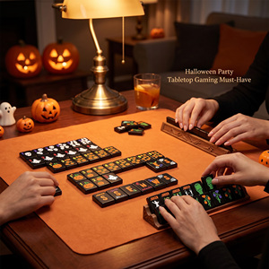 Compre fichas <span class=keywords><strong>de</strong></span> Mahjong y obtenga una tapete <span class=keywords><strong>de</strong></span> Mahjong gratis. Juego <span class=keywords><strong>de</strong></span> Mahjong americano <span class=keywords><strong>de</strong></span> Halloween con diseño <span class=keywords><strong>de</strong></span> fantasmas, para fiestas y regalos. - Product Image 5