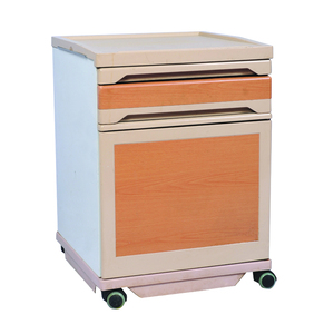 مستشفى رخيصة الفولاذ المقاوم للصدأ خزانة بجوار السرير الجدول على عجلات - Product Image 3