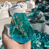 Verre trempé coloré recyclé pour foyer, cheminée, aquarium, remplissage de vase, aménagement paysager, allée, résistant à la chaleur