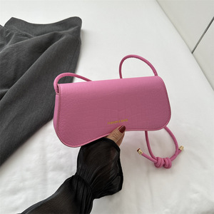 Bolso de Hombro de Moda para Mujer, Estilo Verano y Otoño, Color Sólido, Textura de PU, Cierre de Cremallera, Bolso Bandolera Pequeño Cuadrado - Product Image 6