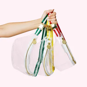 Clear Pvc Crossbody Mobile Phone Storage Bag Transparent Belt Waist Bag Chest Pouch Wallet Purse And Handbags