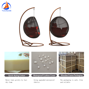 <span class=keywords><strong>Taburetes</strong></span> de Bar de ratán de aluminio Columpios de patio Silla Cestas tejidas de metal Colgante Niños Bambú Azul <span class=keywords><strong>Ratan</strong></span> Columpio - Product Image 4