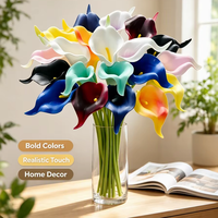 Bouquet de lys calla artificiels effet naturel, fleurs de mariage, fausses tiges de calla pour décoration intérieure, centres de table événementiels, vente en gros