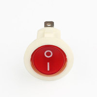 Interrupteur à bascule rond série KCD8 on off 250V 6A max interrupteur noir t85 noir couleur personnalisable
