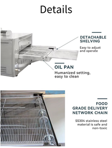 Commercial 12" Electric Conveyor Pizza <b>Oven</b> <b>Counter</b> <b>Top</b> Conveyor Belt Compact Design Pizza <b>Oven</b> Factory Price - Product Image 4