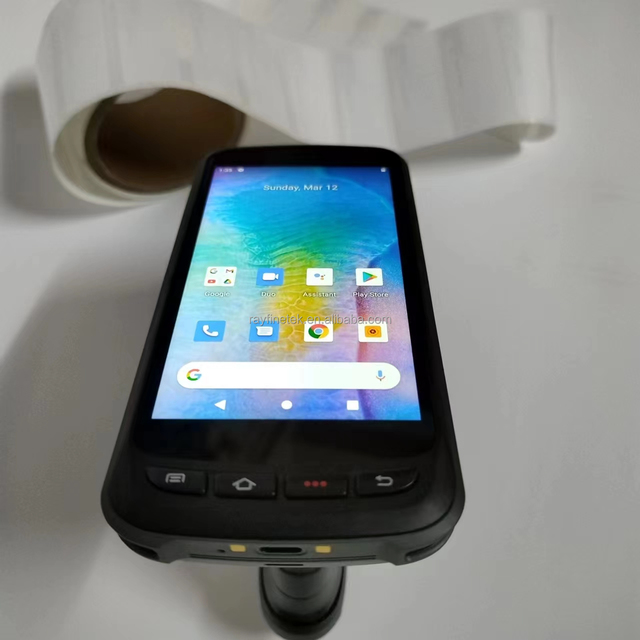 Android Scanner with UHF Barcode Reader, Android 11, Android Handheld with RFID Pi Stol Gri P Zebra 2D QR Scanner WMS