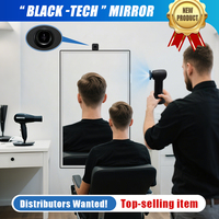 Espejo de Lujo para Barbería, Espejo de Cuerpo Entero para Salón de Belleza, Espejo Inteligente con IA, Estación de Espejo Mágico para Peluquería