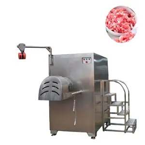大容量绞肉机每小时5000千克鲜肉切片机研磨机