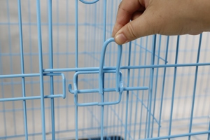 Chine usine haute qualité métal chien <span class=keywords><strong>Cage</strong></span> pliable fil soudé caisse pour animaux de compagnie enduit de poudre Portable extérieur intérieur plusieurs tailles - Product Image 6
