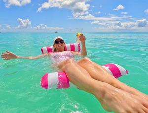 XL <b>Inflatable</b> Pool <b>Floats</b> 4 in 1 Multi Purpose Swimming Pool Floating Bed Water Hammock Floating Pool Lounge Chair for Adults - Product Image 4