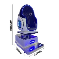Chaise dynamique de cinéma d'oeufs de simulateur VR 9D de cinéma de la réalité virtuelle 9D VR VR de manèges de parc d'attractions