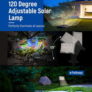 Haute Qualité Moderne Solaire LED Jardin Chemin Lumières Résistant Aux Intempéries ABS IP65 Étanche Blanc Chaud <span class=keywords><strong>Terrasse</strong></span> Passerelle - Product Image 4