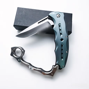 Spielbares Mechanisches Vier-Finger-Outdoor-Selbstverteidigungsmesser, Hochwertiger Stahlgriff, Verriegelbares Taktisches Selbstverteidigungsmesser - Product Image 4