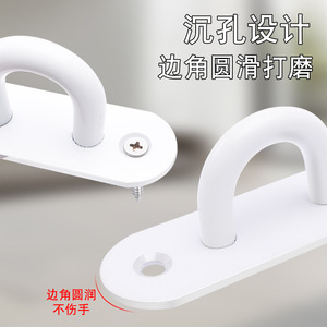 Prosperous Age And Noble Stainless Steel White <b>Hook</b> <b>Wall</b> Mounted Minimalist Rust Resistant For Ceiling Fan Sandbag Projection - Product Image 4