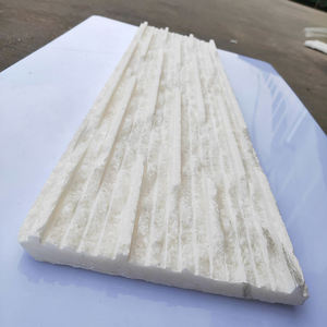 <span class=keywords><strong>Pietra</strong></span> Culturale Lineare Bianca Personalizzata con Texture 3D per Rivestimento Murale Interno ed Esterno, Decorazione Casa - Product Image 2