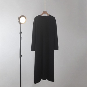 Custom French Style Long <strong>Black</strong> Knit <strong>Dress</strong> Winter Andy Velvet <strong>Slip</strong> <strong>Dress</strong> Elegant Loose Fit Tunic Layering Women Knitted <strong>Dress</strong> - Product Image 6