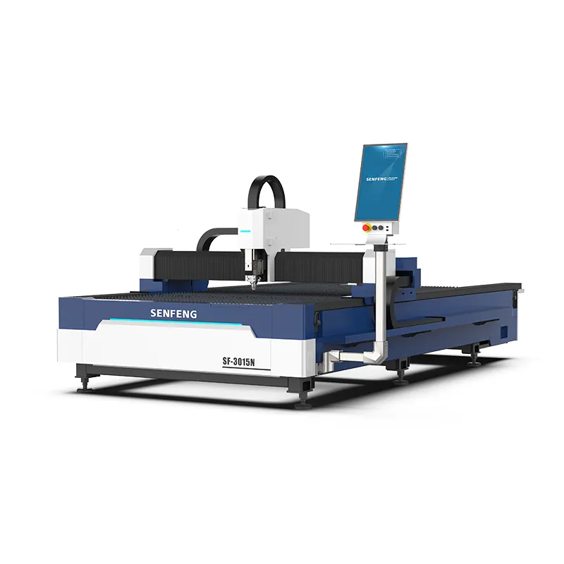 Senfeng Goedkope 1500W 2000W 3000W 4000W 6000W Cnc Fiber Lasersnijmachine Sf3015n Voor Metalen Prijs