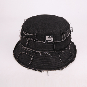 캐주얼 봄 여름 워시 휴가 어부 모자 거지 사용자 정의 로고 버킷 모자 넓은 챙 비치 레트로 솔리드 버킷 모자 - Product Image 6