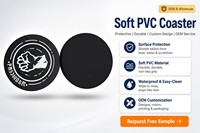Großhandel Personalisierte Weiche PVC-Gummi Getränkeuntersetzer Papier-Bieruntersetzer Auto-Getränkeuntersetzer