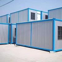 Casa Contenedor Plegable de 20 pies en Forma de Z, Diseño Modular Prefabricado de Acero, Panel Sándwich, para Oficina, Villa, Hotel, Centro Comercial