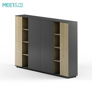 ชั้นวางหนังสือไม้หรูหราสง่างามสำหรับตู้เก็บเอกสาร ตู้เก็บเอกสารไม้แบบประกอบสำเร็จรูปทันสมัย ตู้หนังสือสำหรับบ้าน สำนักงาน โรงเรียน โรงแรม - Product Image 6