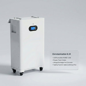 Dubai Stock 51.2V 15kwh LiFePO4 Home <b>Backup</b> <b>Battery</b> 15kWh Floor Standing Storage Cabinet With Wheels CE 10 Years Warranty - Product Image 6