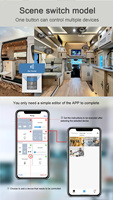 Système d'éclairage intelligent DC 12V Smart Light Switch adapté au travail RV avec commande vocale Smart Living APP par Alexa et Google