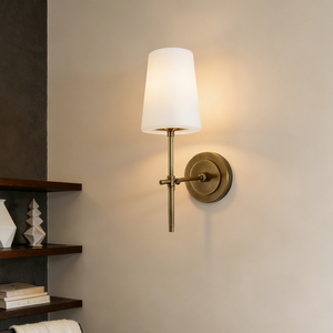 Lámparas de Pared Modernas de Cobre Estilo Americano, Luz Blanca Cálida Regulable para Uso en Interiores, Dormitorio, Sala de Estar, Pasillo y Baño - Product Image 1