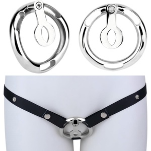 FRRK Sissy Flat Chastity Panty <b>Elastic</b> <b>Belt</b> Lock Cage BDSM Body Restraint Wearable Toy for Male Sex Toy Factory Wholesale Custom - Product Image 1