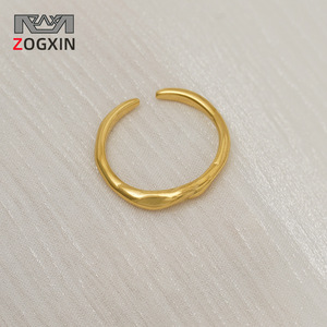 Zogxin Gold <b>Open</b> <b>Ring</b> Geometric Adjustable Women's Fashion Jewelry - Product Image 1